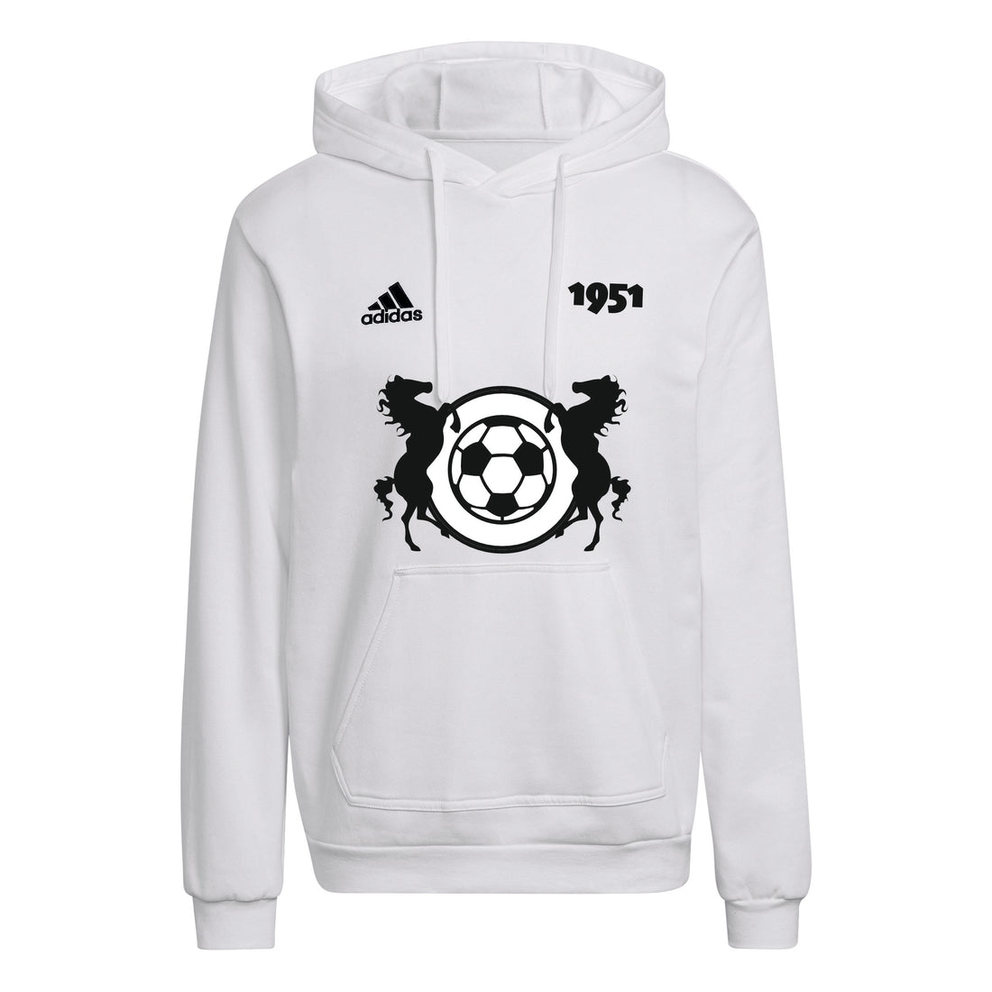 QARABAGH FK Fan Hoodie LOGO WHITE